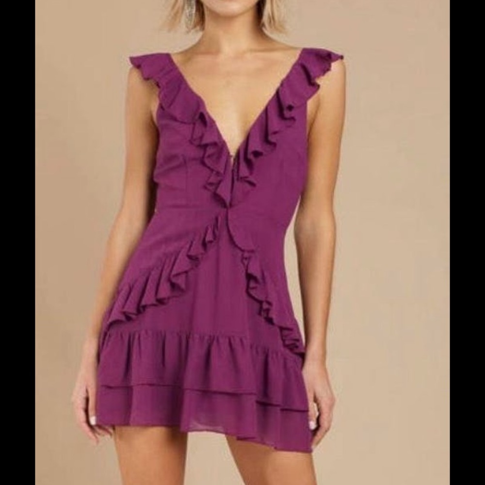 Tobi ruffle dress
